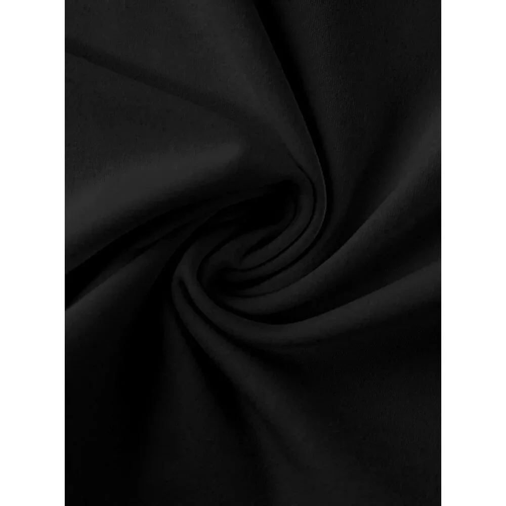 Long Sleeve Crop Top Women Fitted Graphic Crew Neck Casual for Fall - Picture 6 of 6